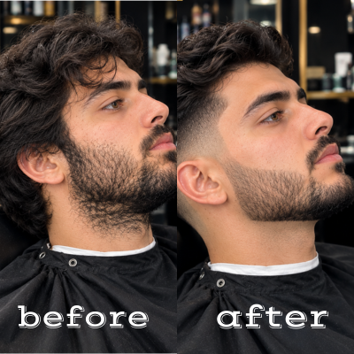 beardtrim before after modrenbarbers